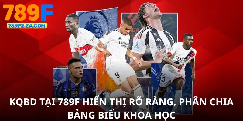 Kqbd tại 789F hiển thị rõ ràng, phân chia bảng biểu khoa học